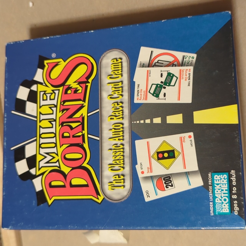 Mille Bornes Classic Auto Race Card Game